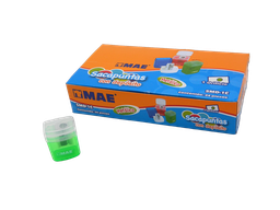 [003745] Sacapuntas Metalico C/ Deposito C/ 24 pzs Mae