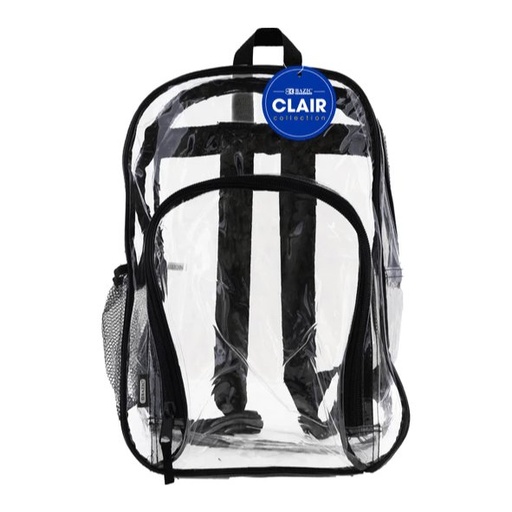 [003757] Mochila Transparente 17" Bazic