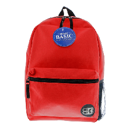 [003760] Mochila Basica 16" Roja Bazic