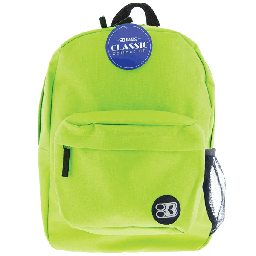 [003762] Mochila Basica 16" Verde Lima Bazic