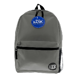 [003766] Mochila Basica 16" Gris Bazic