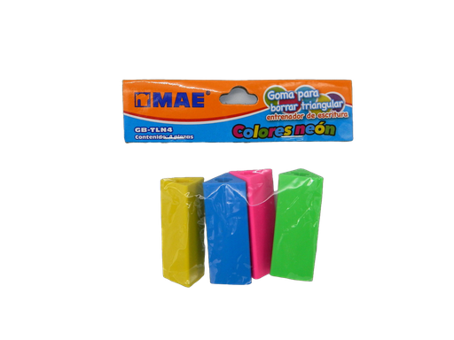 [003822] Borrador Barra Triangular C/ 4 pzs Mae