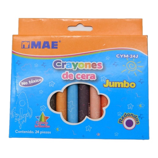 [003830] Crayones Jumbo C/ 24 pzs Mae