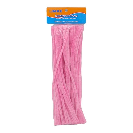 [003852] Limpiapipas Rosa C/ 100 pzs Mae