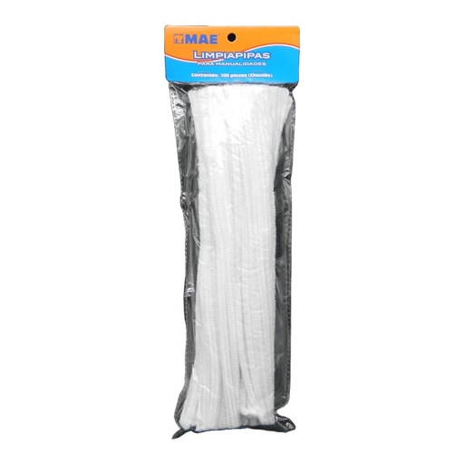 [003866] Limpiapipas Blanco C/ 100 pzs Mae