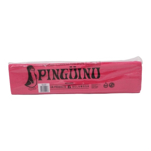 [003945] Papel Crepe Pingüino Rojo Escarlata C/ 10 pzs Belumosa