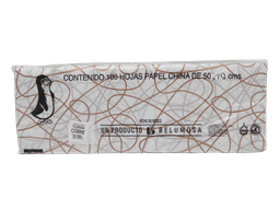 [004004] Papel China Pingüino 50x75 cms Filigrana Cobre C/ 100 pzs Belumosa