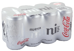 [004057] Refresco Coca Cola Light Mini 235 ml C/ 8 pzs