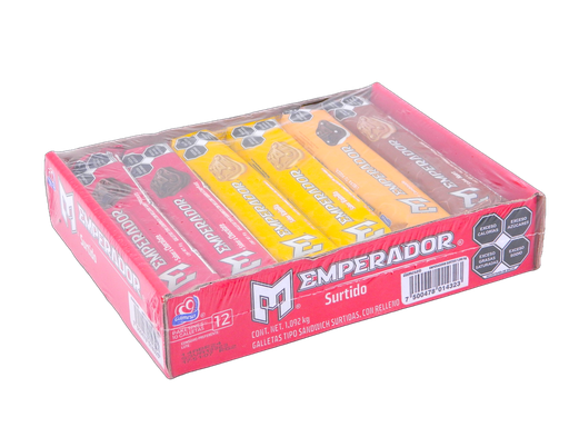 [004059] Galletas Emperador Chocolate 54 grs C/ 12 pzs Gamesa