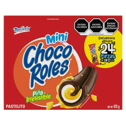 [004064] Mini Choco Roles 28 grs C/ 24 pzs Marinela
