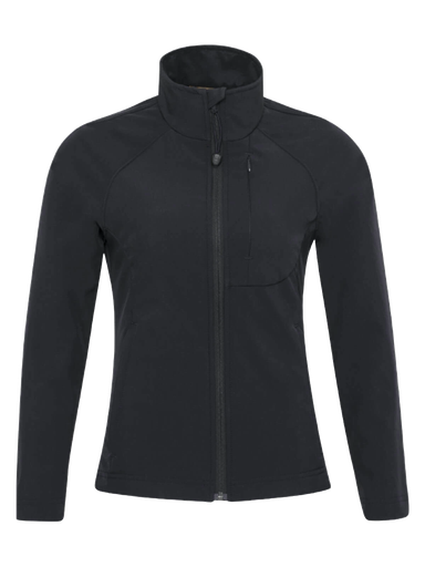 [004126] Chamarra Dama Bolivia 92% Poliester Negro Grande Lazzar