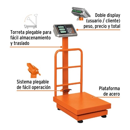 [004171] Bascula de Plataforma Plegable Hasta 200 Kgs 15732 Truper