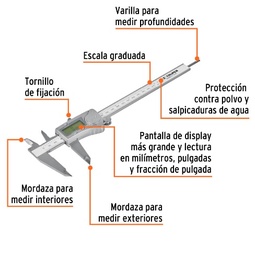 [004187] Calibrador Vernier Digital 14388 Truper