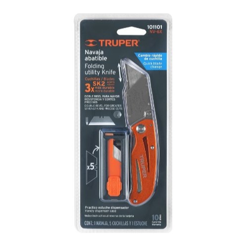 [004214] Navaja Abatible Cuchilla Cambio Rapido 101101 Truper