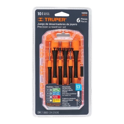 [004227] Juego Desarmadores Joyero C/ 6 pzs 14202 Truper