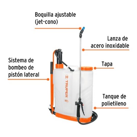 [004246] Fumigador Manual Mochila 16 Lts 14192 Truper