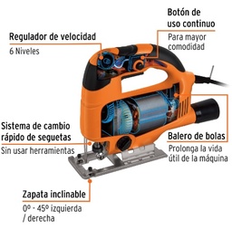 [004257] Sierra Caladora Profesional 650W 15422 Truper