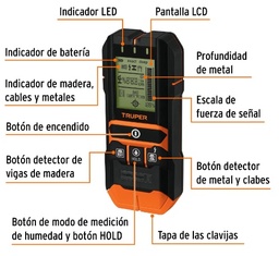 [004262] Multidetector Materiales Detrás de Muros 100651 Truper