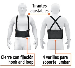 [004312] Faja Lumbar Hook & Loop Chica 10953 Truper