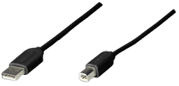 [004344] Cable Usb A a Usb B 1.8 mts Negro Manhattan