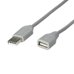 [004350] Cable Extension Usb A Macho a Usb A Hembra 1.8 mts Gris Manhattan