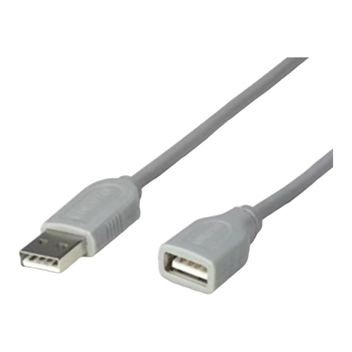 [004351] Cable Extension Usb A Macho a Usb A Hembra 3 mts Gris Manhattan