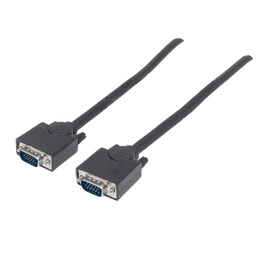 [004352] Cable P/ Monitor SVGA Blindado HD15 Macho a HD15 Macho 1.8 mts Manhattan