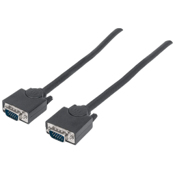 [004353] Cable P/ Monitor SVGA Blindado HD15 Macho a HD15 Macho 3 mts Manhattan
