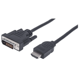[004364] Cable P/ Monitor HDMI Macho a DVI-D Macho 1.8 mts Manhattan