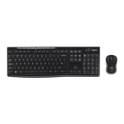 [004373] Kit Teclado y Mouse Inalambrico Negro MK270 Logitech