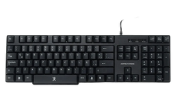 [004381] Teclado Alambrico Qwerty Usb Antiderrames Negro Perfect Choice