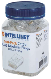 [004409] Plug RJ45 CAT5e C/ 100 pzs Intellinet