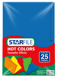 [004438] Folder Hot Color T/ Oficio Azul C/ 25 pzs Arpapel