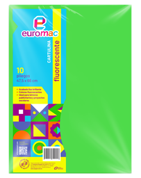 [004458] Cartulina Fluorescente Verde C/ 10 pzs Arpapel