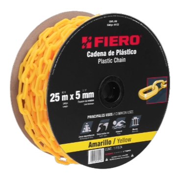 [004472] Cadena Plastico Amarilla 5 mm C/ 25 mts 44172 Truper
