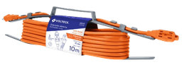 [004522] Extension Uso Rudo Cal 16 Naranja C/ Porta Extension 10 mts 48046 Truper