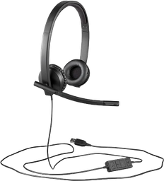 [004613] Audifonos Diadema C/ Microfono Negro Usb H570E Logitech