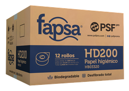 [004686] Papel Higienico Jumbo Jr 200 mts C/ 12 pzs HD200 Fapsa