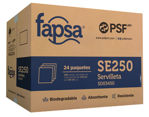 [004692] Servilleta Barramesa C/ 250 pzs C/ 24 pzs SE250 Fapsa