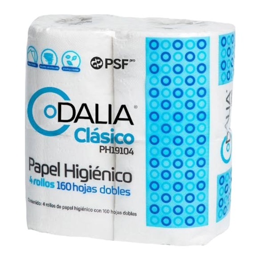 [004701] Papel Higienico Tradicional C/ 4 pzs C/ 24 pzs 160HD Dalia