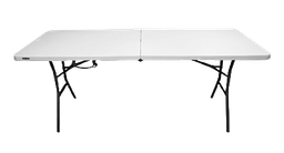 [004728] Mesa Plegable Blanca Portafolio 244 x 76 cms Lifetime
