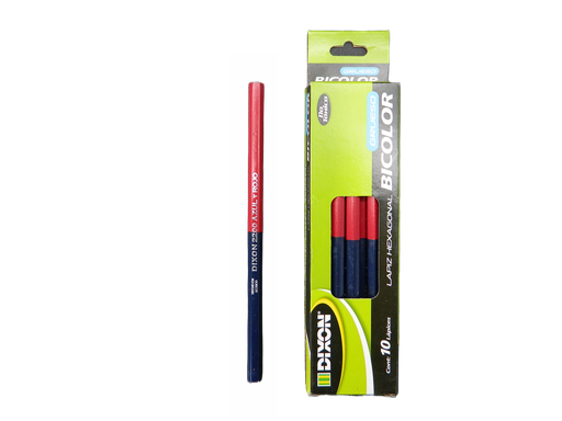 [004739] Lapiz Bicolor Grueso C/ 10 pzs Dixon