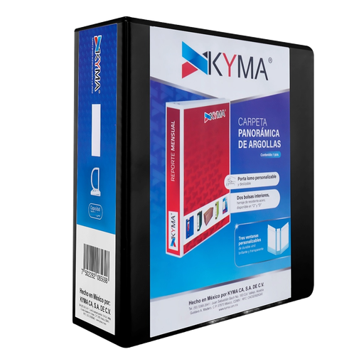 [004750] Carpeta Vinil "D" 5" Negra Kyma