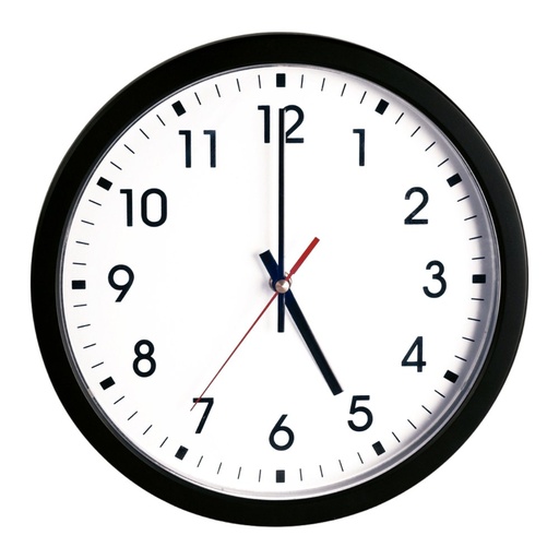 [004761] Reloj de Pared Negro Fragments