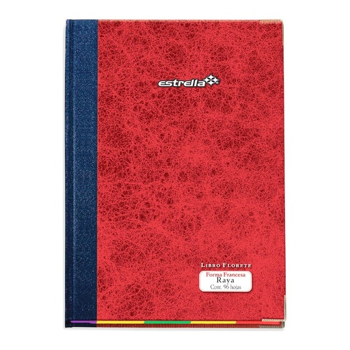 [004774] Libro Florete Rayado F/ Frances Raya 96 hjs Estrella