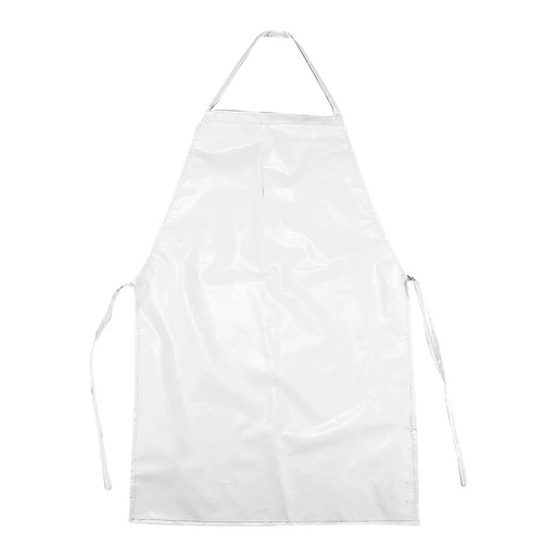 [004977] Mandil Blanco Vinil Lica