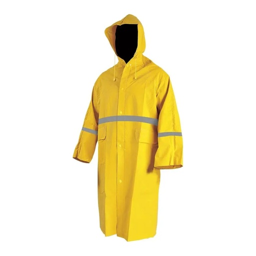 Impermeable Amarillo C/ Reflejantes Tipo Gabardina Lica