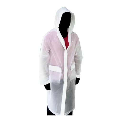[004985] Impermeable Translucido Tipo Gabardina Lica