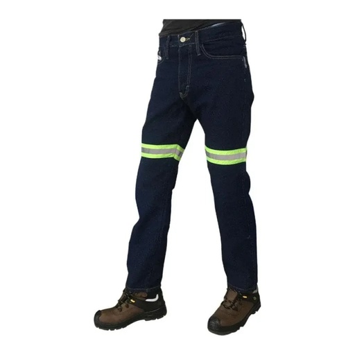 Pantalon Mezclilla C/ Reflejante Corte Vaquero Lica