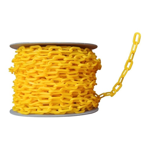[005005] Cadena Plastico Amarilla 6 mm C/ 50 mts Lica